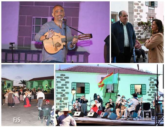 Clausura de las Jornadas de Folclore de Telde/Francisco Javier Santana y Antonio Alí.